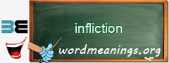 WordMeaning blackboard for infliction